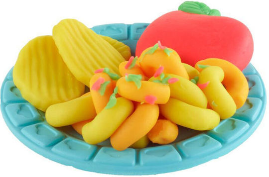 Hasbro Play-Doh Plasticină Set De Joc Kitchen Creations Silly Snacks Noodles Pentru 3+ Ani 6 Buc