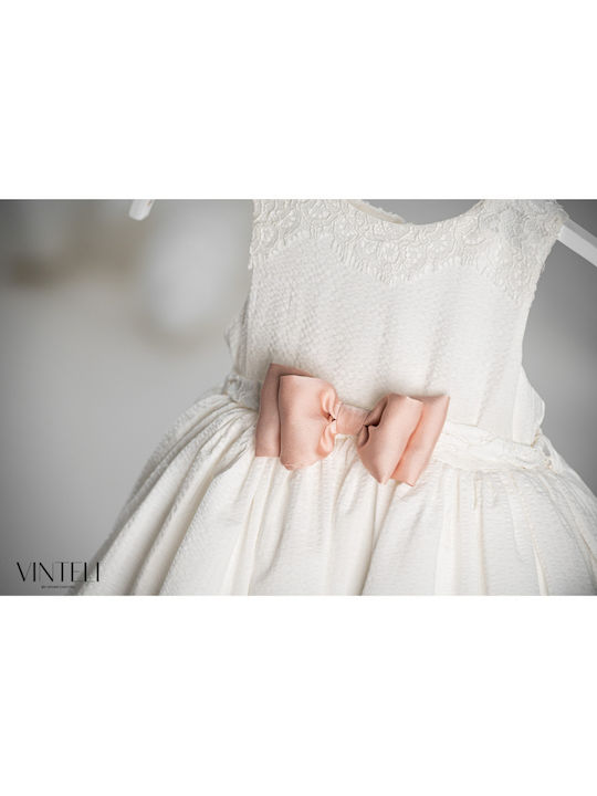 Vinte li Coasta de Fildeș Set de Haine de Botez cu Accesorii pentru păr & Rochie din Dantelă 2buc
