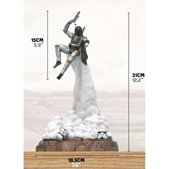 Paladone Παιδικό Διακοσμητικό Φωτιστικό Boba Fett Diorama Λευκό 18x17x31εκ.