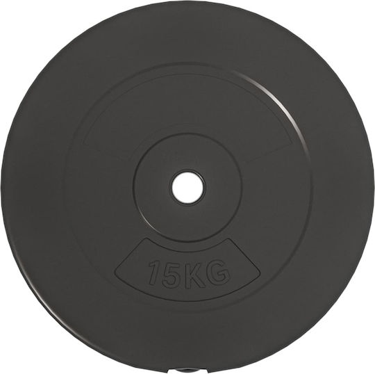 vidaXL Σετ Δίσκοι Λαστιχένιοι 2 x 15kg Φ25mm