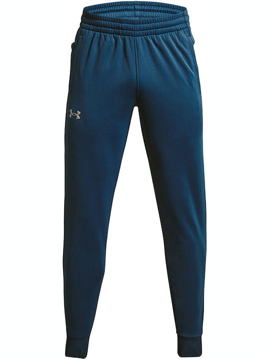 Sweatpants Glossy with Elastic Blue