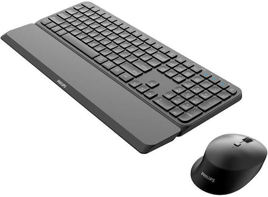 Philips SPT6607 Ασύρματο Σετ Πληκτρολόγιο & Ποντίκι Αγγλικό US