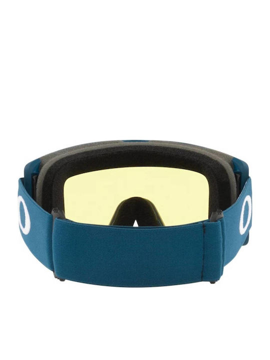 Oakley Target Line Ski & Snowboard Goggles Kids Turquoise with Lens in Blue Color