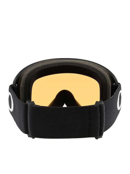 Oakley O-Frame 2.0 Pro Mască de schi și snowboard pentru adulți, neagră cu lentilă portocalie