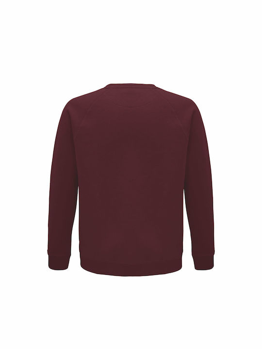 Sweatshirt Unisex Organic " BELIEVE, TED LASSO " Burgundy