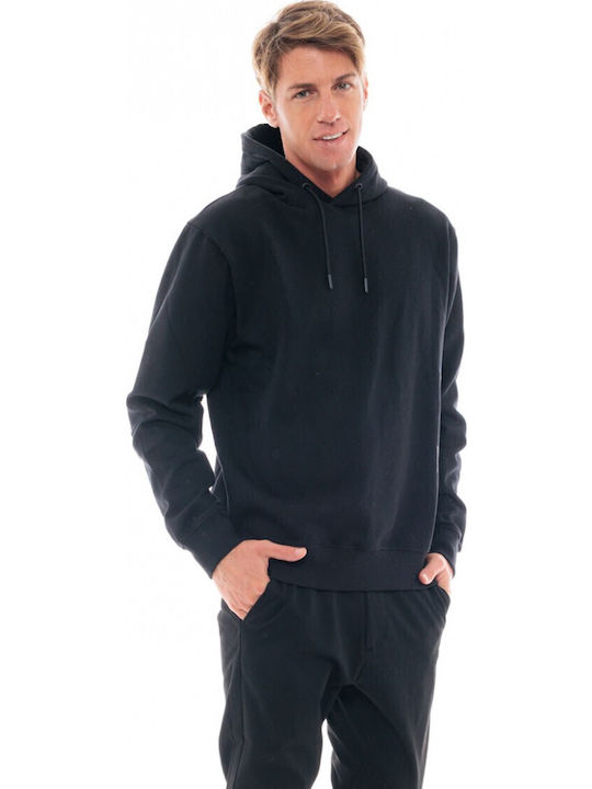 Sweatshirt with Hood Black