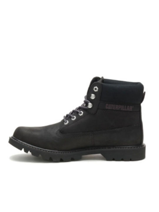 E Colorado Leder Kampfstiefel Schwarz