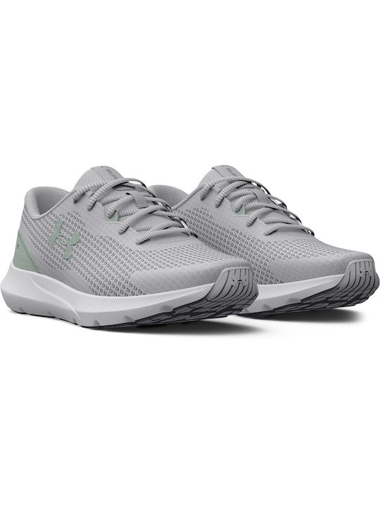 Under Armour Surge 3 Sport Shoes Running Halo Gray / Opal Green
