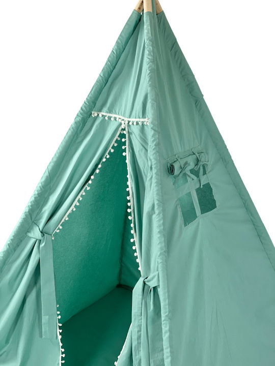Velvet White Cort pentru Copii Indian Verde