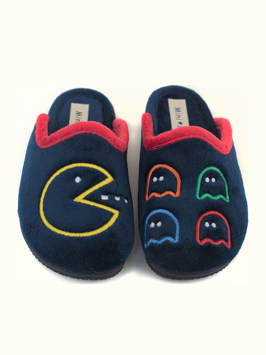 Анатомични Детски Чехли Тъмносин Pac Man