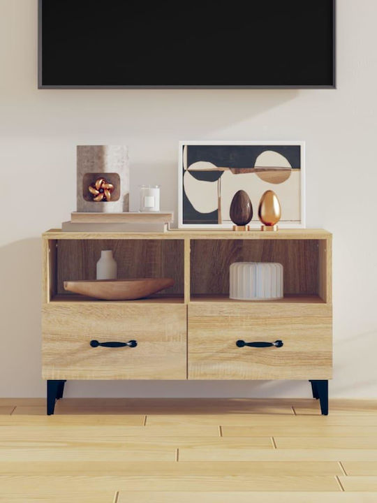 Particle Board TV Furniture with Drawers Sonoma L80xW36xH50cm