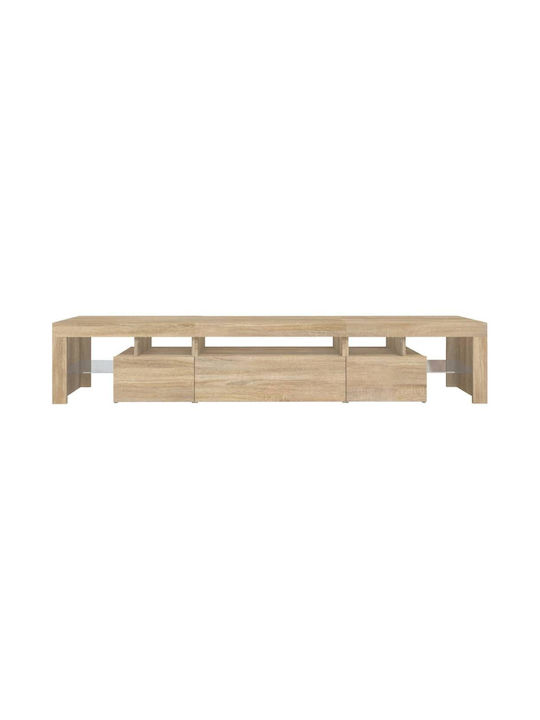 TV-Ständer mit LED-Beleuchtung Sonoma Eiche M215xT36.5xH40cm