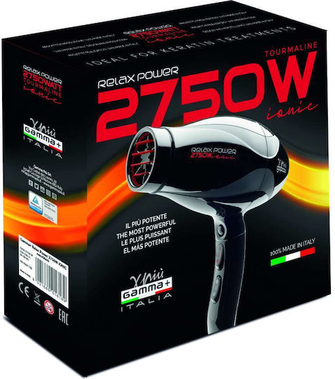 GammaPiu Relax Power Ionic Uscător de Păr 2750W Black