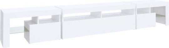 Έπιπλο Τηλεόρασης με Φωτισμό LED Λευκό Μ260xΠ36.5xΥ40cm