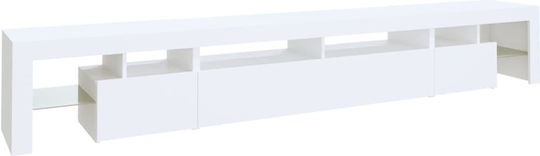 Έπιπλο Τηλεόρασης με Φωτισμό LED Λευκό Μ260xΠ36.5xΥ40cm