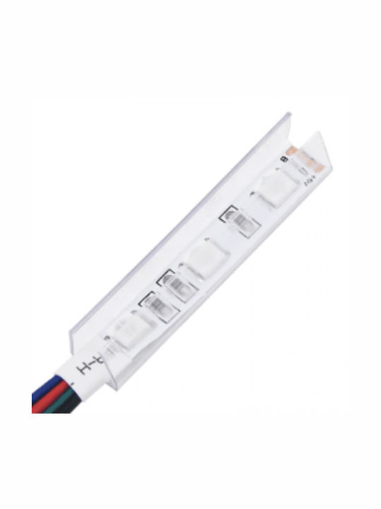 Телевизионно Мебел с LED Осветление Бял Д260xДл36.5xВ40см