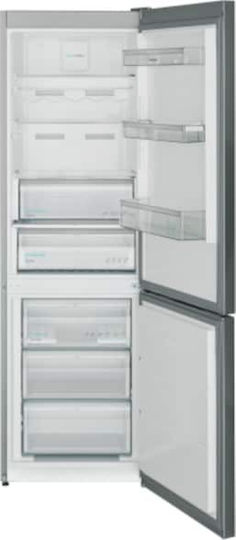 Sharp Combină frigorifică 331lt Total NoFrost Î186xL59.5xA65cm. Inox SJ-BA31DHXIE