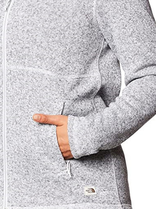 Crescent Women's Cardigan with Zipper Gray