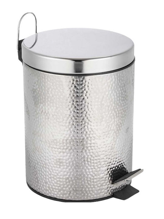 Marva 575042 Inox Bathroom Basket 5lt Silver