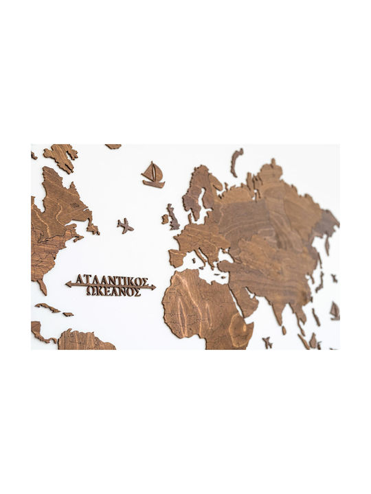 Decorative Wall Decor made of Wooden World Map 115x65cm 1pcs