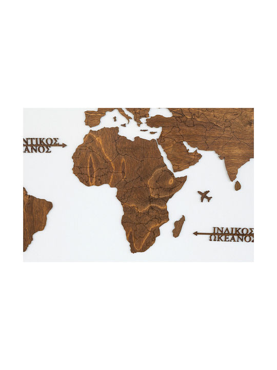 Decorative Wall Decor made of Wooden World Map 115x65cm 1pcs