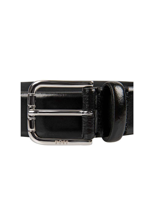 Hugo Boss Men's Leather Belt Black