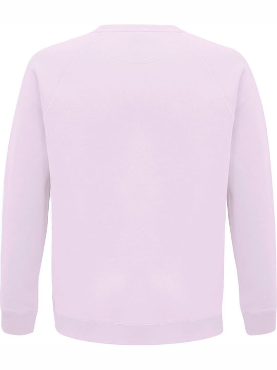 Unisex-Sweatshirt, Bio "Rebel", cremefarbenes Rosa