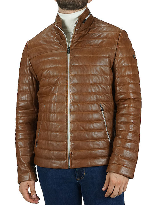 Milestone Herren Lederjacke "TERENO" Tan Slim Fit (991015-60004-24) (100% Leder)