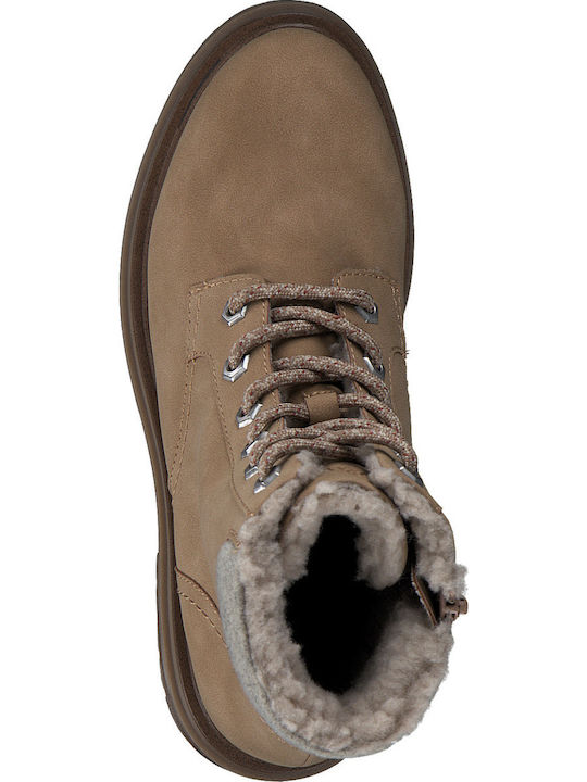 Suede Γυναικεία Αρβυλάκια Camel