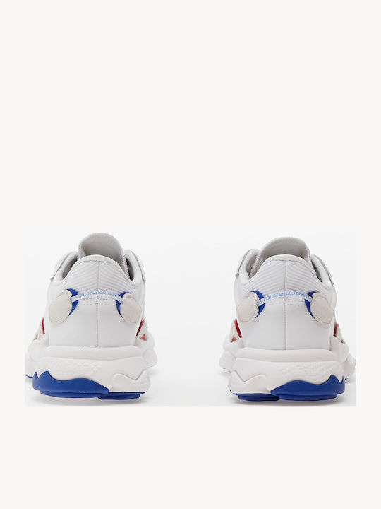 Ozweego Мъжки Чънки Маратонки White / Crystal White / Royal Blue