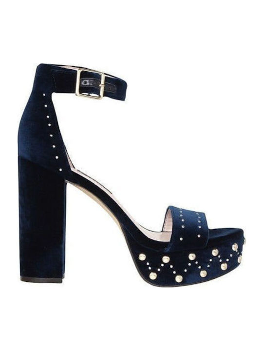 Melita Suede Πέδιλα Navy Μπλε