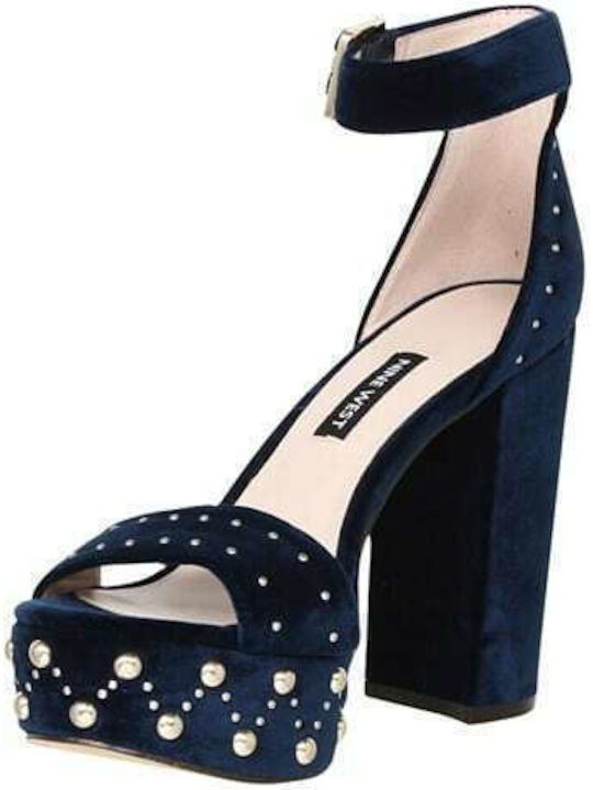 Melita Suede Πέδιλα Navy Μπλε