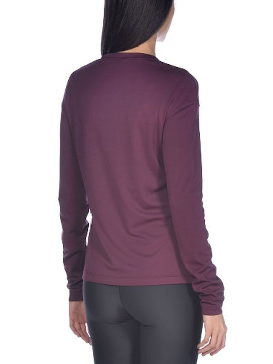 Arena Women's Athletic Blouse Long Sleeve Purple