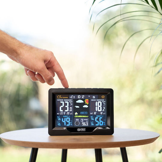 First Austria FA-2461-8 Wireless Digital Weather Station Wall Mounted Black