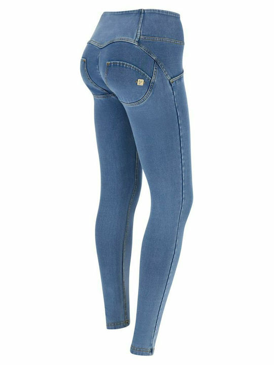 Freddy Wr.UP Superskinny Women's Cropped Legging High Waisted & Push Up Blue