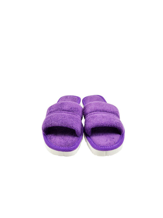 Shoelover Terry Women's Slipper In Purple Colour