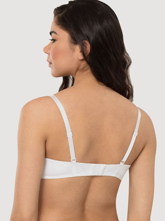 Norddiva Balconette Push Up Balconette Bra White