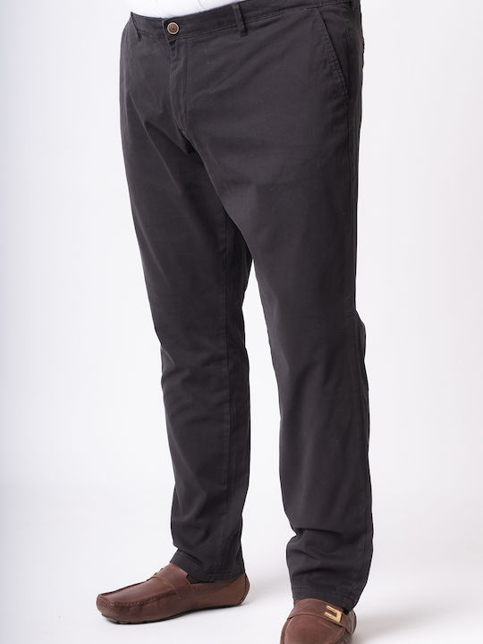 Trousers Chino Elastic in Slim Fit Black