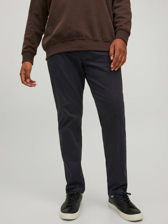 Trousers Chino Elastic in Slim Fit Black