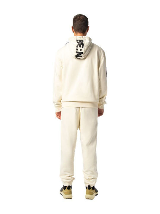 Sweatshirt with Hood White