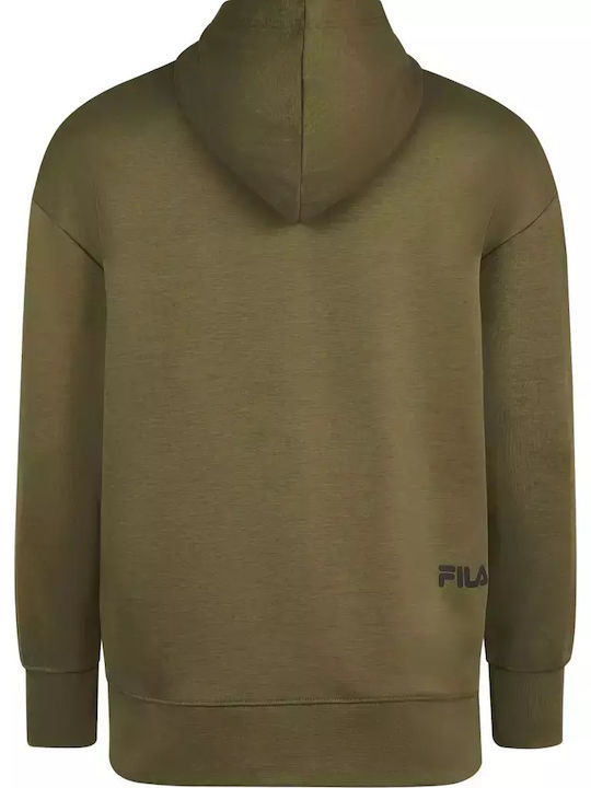 Fila Men's Sweatshirt with Hood and Pockets Khaki