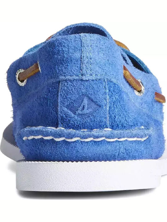 STS24215 Men's Suede Boat Shoes Blue