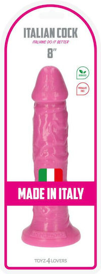 Toyz4lovers Ρεαλιστικό Dildo με Βεντούζα Ροζ 20cm