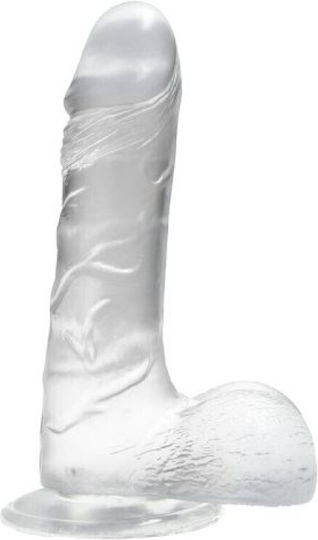 Toyz4lovers Real Realistic Dildo with Scrotum & Suction Cup Transparent 20.5cm