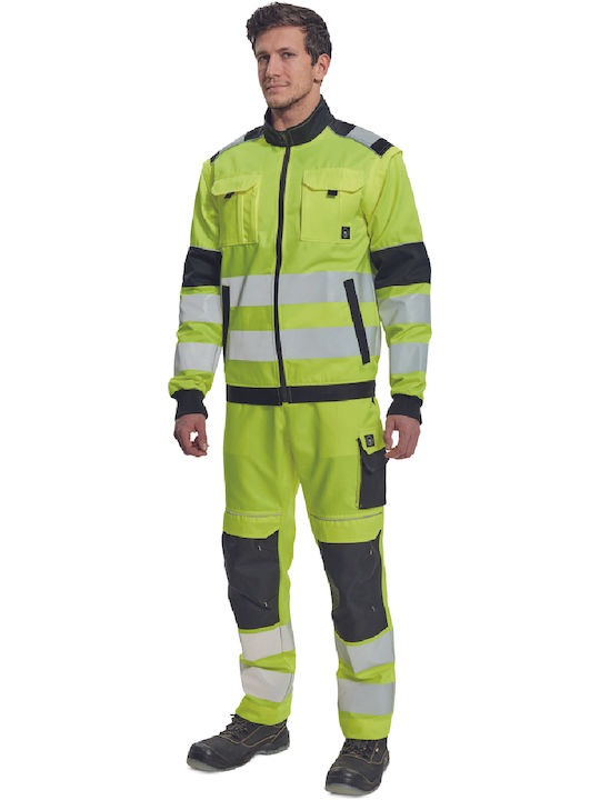 Cerva Max Vivo Work Jacket Reflective Yellow 0351003270056