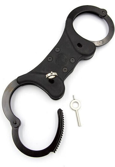Mister B Lock Rigid Cuffs Χειροπέδες Black