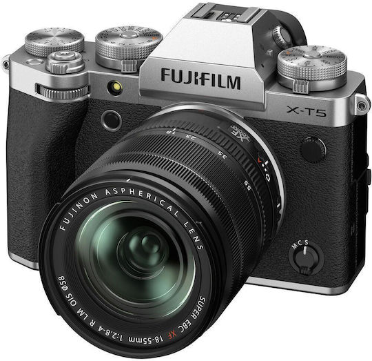 Fujifilm X-T5 Spiegellose Kamera Kit (XF 18-55mm F2.8-4 R LM OIS) Silber