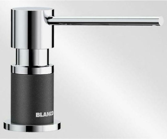 Blanco Lato Εντοιχιζόμενο Dispenser για την Κουζίνα Μεταλλικό Black/Chrome 300ml