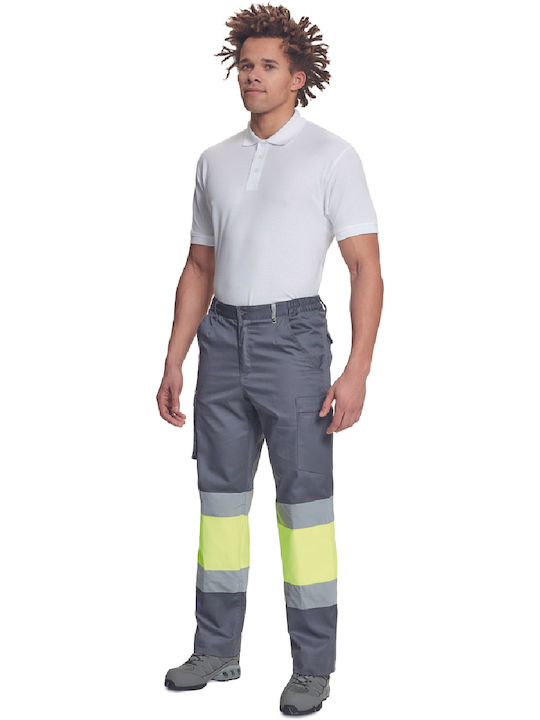 Cerva Bilbao Reflective Work Trousers Gray 0352000830064