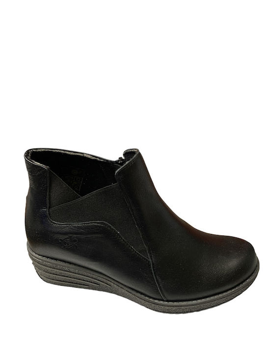 Pyramis Leather Women's Chelsea Boots Black